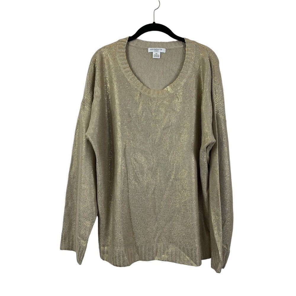 Liz Claiborne Women's Simply Taupe Sweater Top